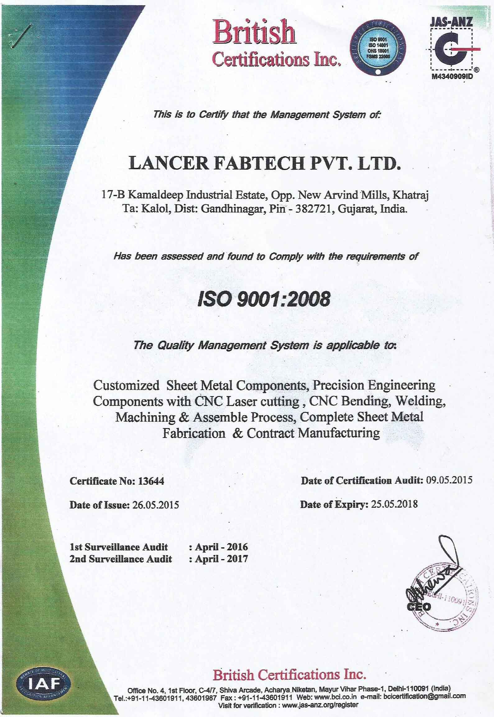 ISO 9001:2008